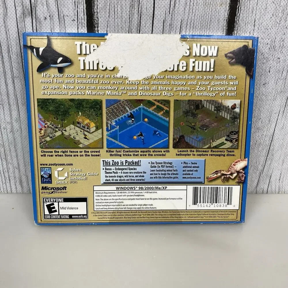 Sold! $20 Zoo Tycoon Complete Collection PC Edition Marine Mania - DISC 2 ONLY